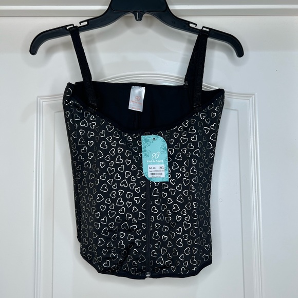 NWT Limited Edition Black W/ Silver Hearts Colombian Waist trainer - Picture 4 of 7